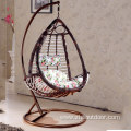 Modern Rattan Furniture Hanging Egg Shape Swing Chair